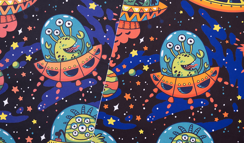 Formulate inkjet inks for extended color gamut 4 Textile alien comparison CMYK with OGV 1024 x 600