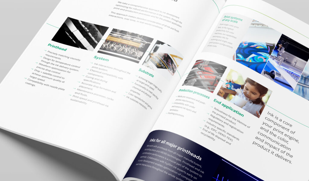 Brochure: Ink for print system developments 1 fujifilm ink developments brochure